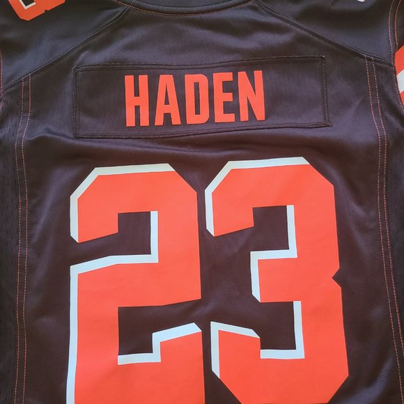 Nike On Field NFL Cleveland Browns #23 Joe Haden Brown Jersey Women XL - Picture 6 of 6